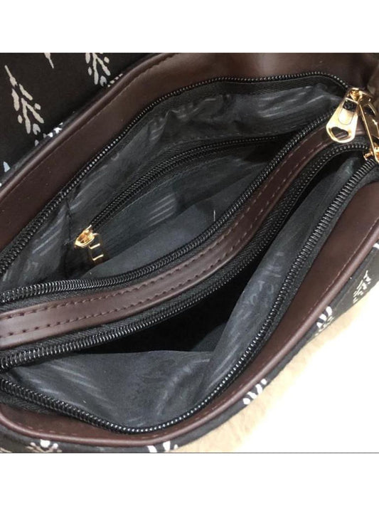 Multi-Coloured polyester prints Quirky Sling Bag-40921