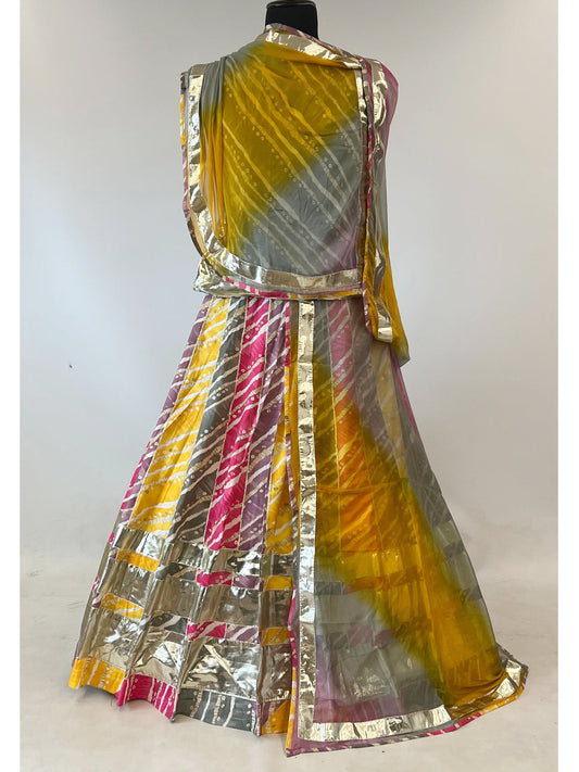 36 Kali Cotton Pure Mulity color Rajputi Poshak with lafa Work -91446