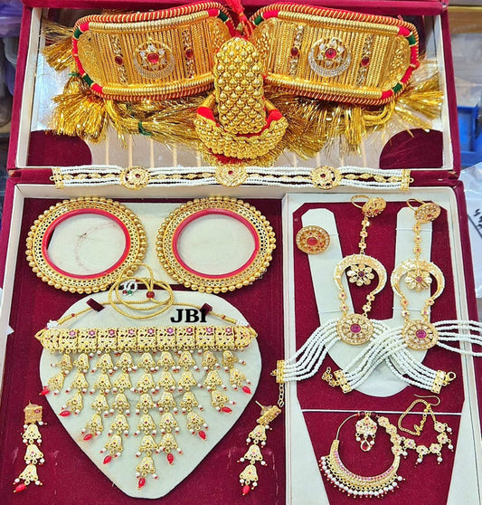 Bridal Kundan Premium quality Rajputi Jewellery Set-301170