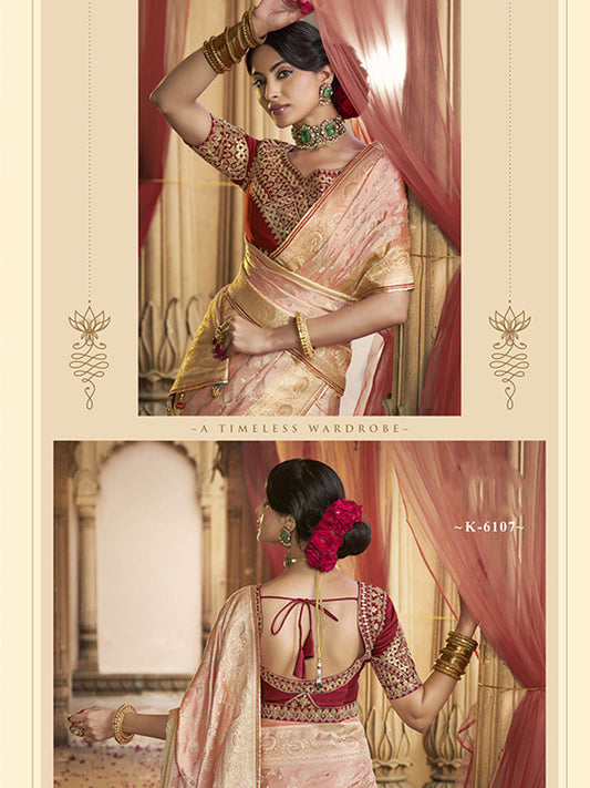 Lace Border Contrast Designer Pure Satin Traditional Saree-91266