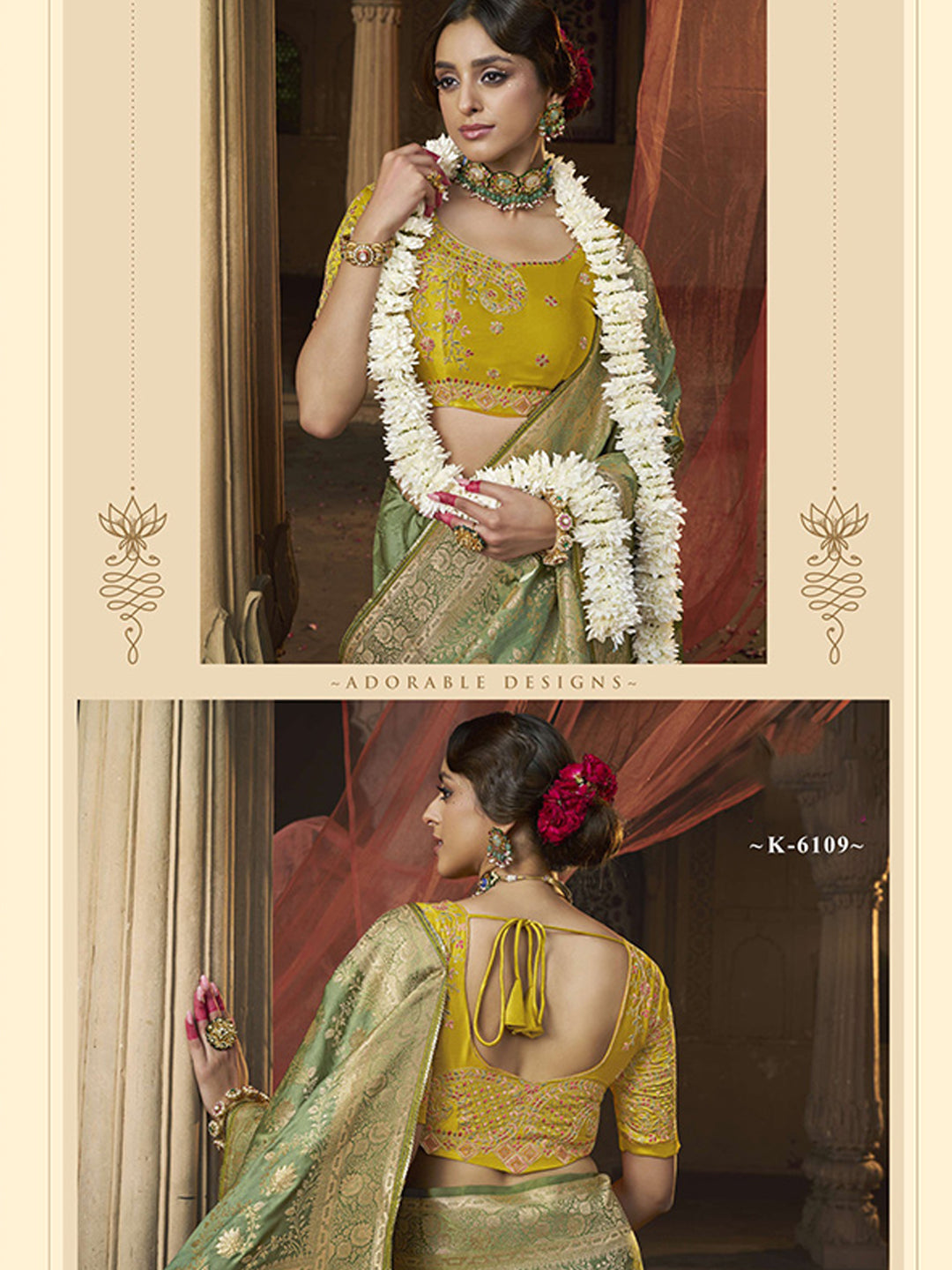 Lace Border Contrast Designer Pure Satin Traditional Saree-91268