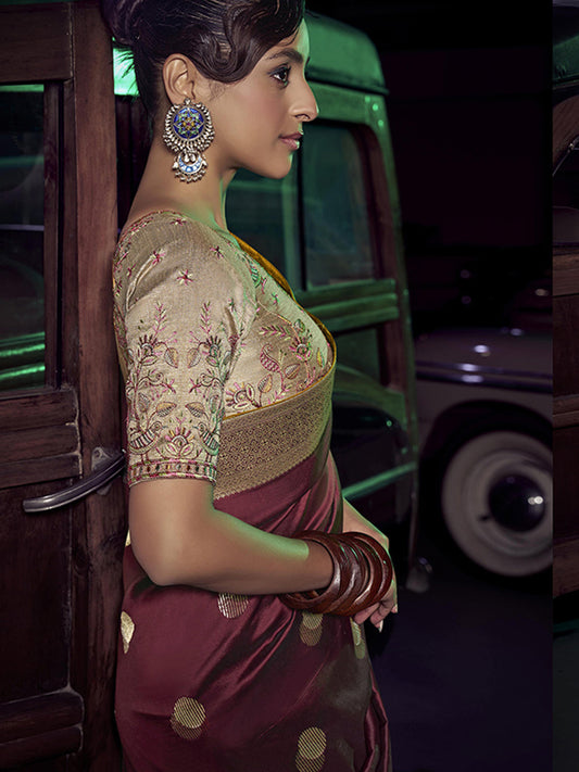 Weaved Border Designer Pure Silk with 3D weaved Pallu Traditional Saree-91250