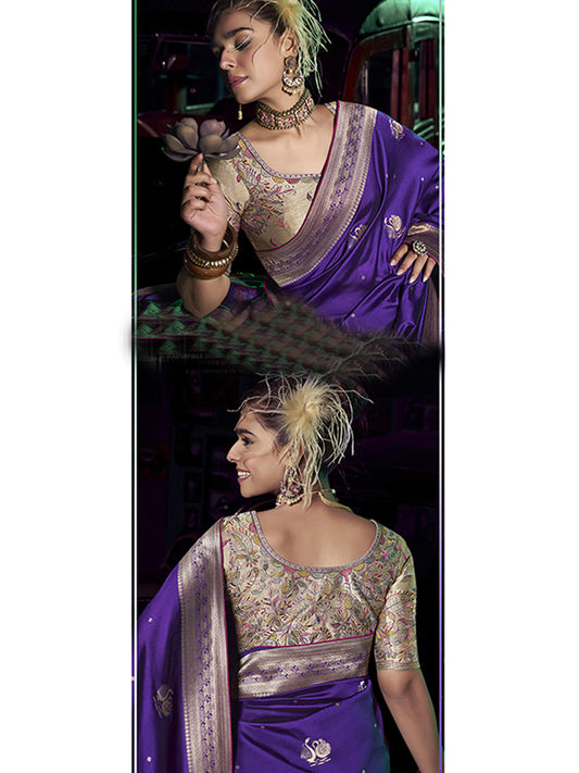 Weaved Border Designer Pure Silk with 3D weaved Pallu Traditional Saree-91252