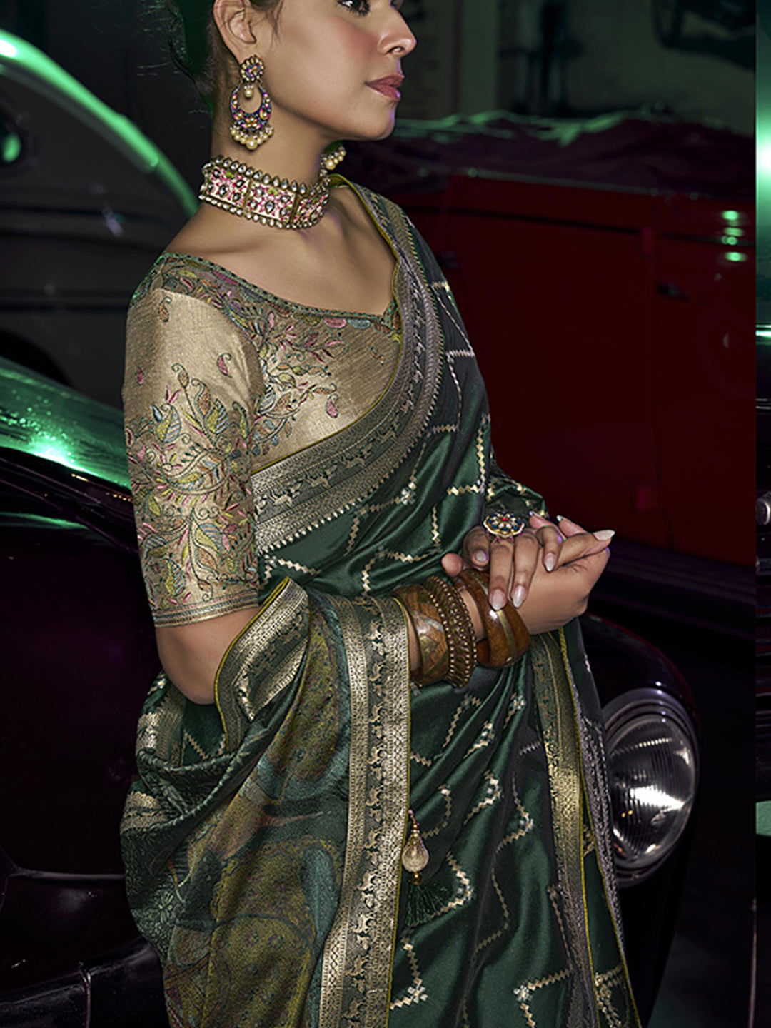 Weaved Border Designer Pure Silk with 3D weaved Pallu Traditional Saree-91253