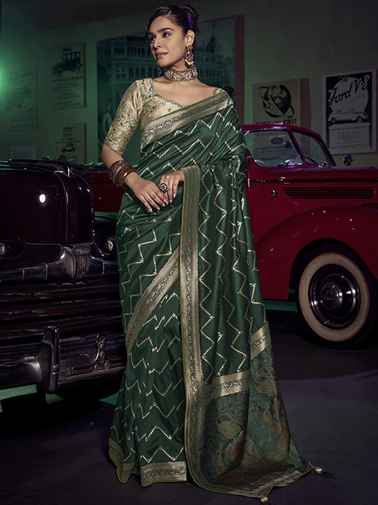 Weaved Border Designer Pure Silk with 3D weaved Pallu Traditional Saree-91253