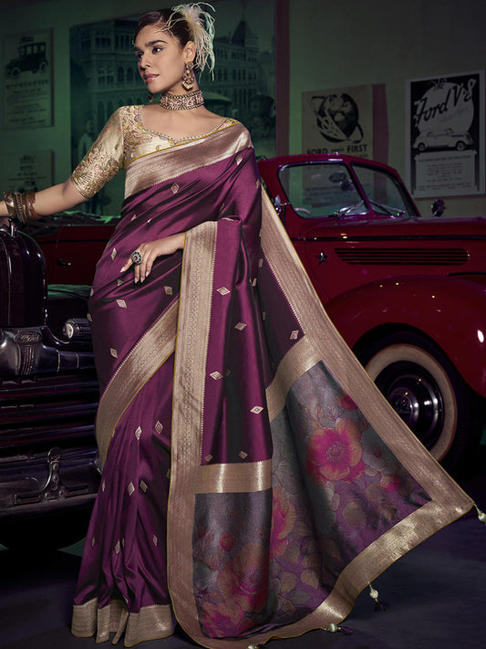 Weaved Border Designer Pure Silk with 3D weaved Pallu Traditional Saree-91254